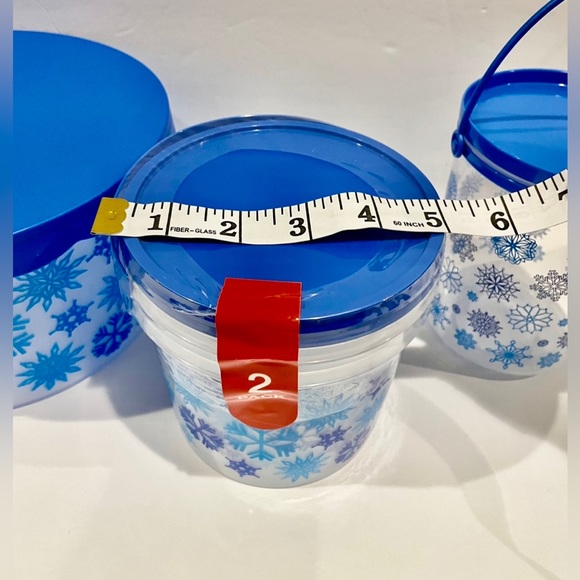 ❄️ Holiday Storage Bundle- Blue Snowflake Design NWT - Picture 4 of 11